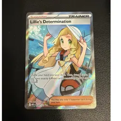 Pokemon Lillie's Determination 169/132 Me01 Ultra Rare Holo English - Image 1