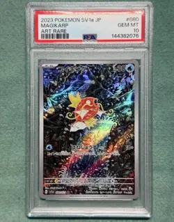 Pokemon TCG Magikarp 080/073 Japanese Holo Art Rare SV1a PSA 10 2023 - Image 1