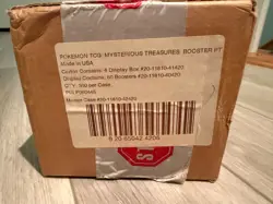 VINTAGE Pokemon TCG Diamond & Pearl Mysterious Treasures Booster Case PORTUGUESE - Image 1
