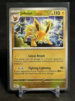 Pokemon Jolteon 029/131 Prismatic Evolutions Master Ball Reverse Holo Rare NM - Image 2