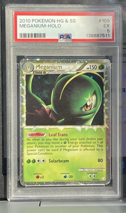 2010 Pokemon Meganium Prime 109/123 Holo Heartgold Soulsilver HG & SS - Image 1