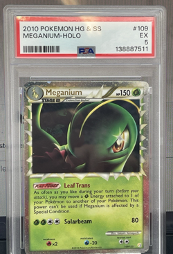 2010 Pokemon Meganium Prime 109/123 Holo Heartgold Soulsilver HG & SS - Image 2