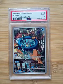 Squirtle #148 PSA 9 - Pokemon Stellar Crown Holo sv07 - Image 1