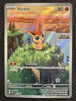 VICTINI #208 SCARLET & VIOLET FULL ART BLACK STAR PROMO 2025 POKEMON - Image 1