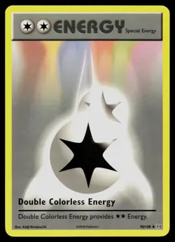 DOUBLE COLORLESS ENERGY 90/108 UNCOMMON EVOLUTIONS POKEMON NM - Image 1
