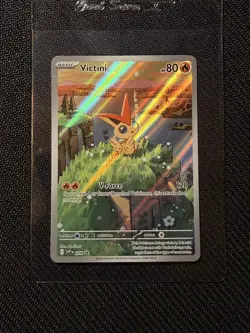 Pokemon Victini SVP208 Scarlet & Violet Promo Full Art Holo English NM - Image 1