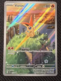 Pokemon Victini SVP208 Scarlet & Violet Promo Full Art Holo English NM - Image 2