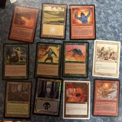 Magic The Gathering 11 Card Lot And Mystery Foil Swamps All Pictured Cards E77 - Image 1