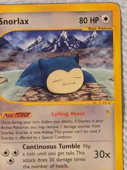 *Snorlax Special* Pokemon TCG 3-Card Lot-Skyridge+Jungle+Base Set 2 - Image 3
