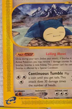 *Snorlax Special* Pokemon TCG 3-Card Lot-Skyridge+Jungle+Base Set 2 - Image 4