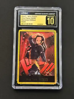 ONE PIECE DON!! Card Nico Robin GOLD EB-03 CGC Pristine 10 - Image 1