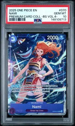 2025 ONE PIECE PREM CARD COLL -BEST SELECTION VOL.4 - #070 NAMI PSA 10 - Image 1