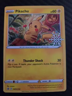Pikachu - (Holiday Calendar) SWSH153 SWSH: Sword & Shield Promo Cards Holo - Image 1