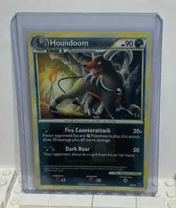 Houndoom 5/90 Undaunted Crosshatch Pokemon League Promo Card - Image 1