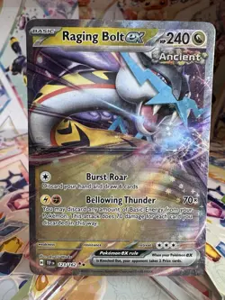 Pokemon TCG Raging Bolt ex 123/162 Temporal Forces Double Rare Holo Card - Image 1
