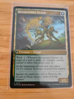 MTG Invasion Of Moag / Bloomwielder Dryads (FOIL) 0237 March Of The Machine M/NM - Image 2