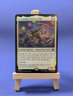 MTG TMNT tmt - Leonardo, Cutting Edge - rare - 15/320 - Foil - Image 1