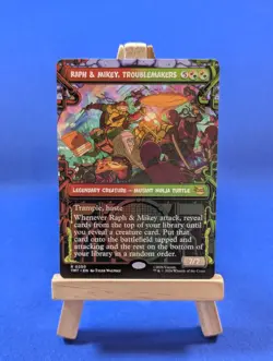 MTG TMNT tmt - Raph & Mikey, Troublemakers - rare - 250/320 - Non-Foil - Image 1