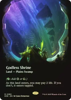 Godless Shrine Foil Borderless Edge of Eternities NM MTG - Image 1