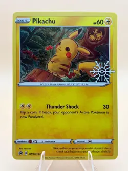 Pikachu (Holiday Calendar) SWSH153 Holo Promo Sword & Shield Promo Pokemon NM - Image 1