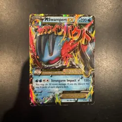 Pokemon TCG M Swampert EX XY87 - Black Star Promo - HP - Image 1