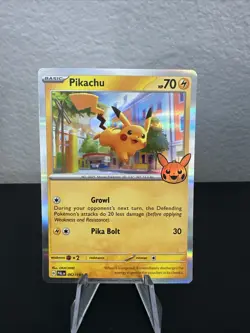 Pikachu Holographic Common 062/193 Pokemon TCG Trick or Trade - Image 1