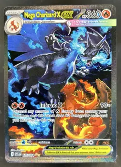 2025 Pokemon PFL Mega Charizard X ex Special Illustration Rare #125/094 - Image 1