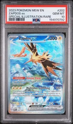 Zapdos Ex 202 Pokemon Mew En-151 PSA 10 - Image 1