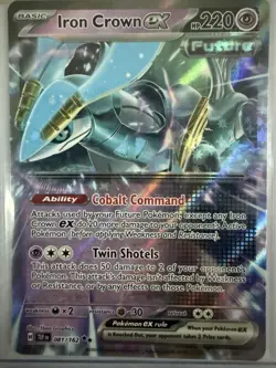 Iron Crown ex - 081/162 Temporal Forces Double Rare Pokemon - NM/MINT - Image 1