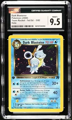 2000 POKEMON ROCKET 1ST EDITION #3 DARK BLASTOISE-HOLO CGC 9.5 - Image 1