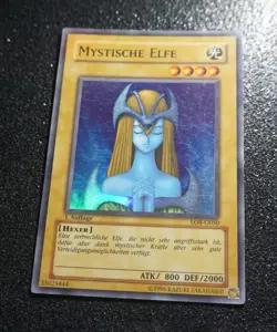 Yugioh MYSTISCHE ELFE , lob-g050 super rare deutsch 1. Auflage NM-EX ! - Image 5