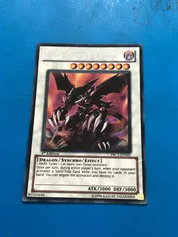 YUGIOH Secret Rare Void Ogre Dragon PRC1-EN021 1st Edition PLAYED - Image 1