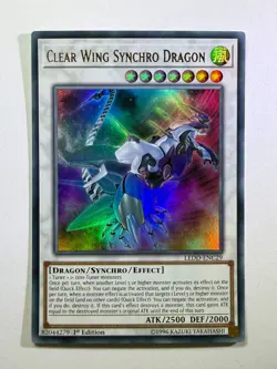 Clear Wing Synchro Dragon LEDD-ENC29 Ultra Rare 1st Edition YuGiOh Card NM - Image 1