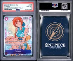 2025 One Piece O-Nami Illustration Box Vol 1 #062 PSA 10 - Image 3
