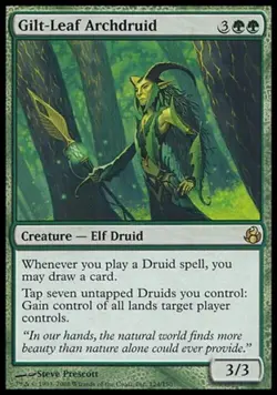Gilt-Leaf Archdruid - Morningtide RARE MtG TCG Card # 124 - Image 1