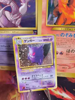 Pokemon Karte Card Gengar Mysterious Of Fossil 1997 Rare Holo Wotc japanese LP - Image 1