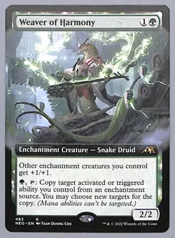 Weaver of Harmony - Extended Art - 483 - Kamigawa: Neon Dynasty (NEO) MTG - Image 1