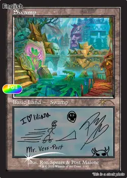 Swamp (Post Malone) EN [SLD - 1192] - NM [Foil] TCG MTG - Image 1