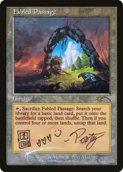 Fabled Passage (Post Malone) -Foil Light Play MTG Secret Lair - Image 1