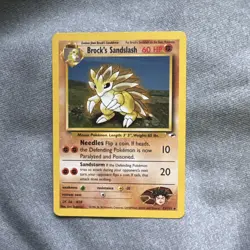 Brock's Sandslash Rare Unlimited Gym Heroes 023/132 LP Pokemon TCG - Image 1