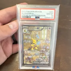 Pokemon Alakazam ex 201/165 SV 151 Special Illustration Rare Holo PSA 10 Eng - Image 1