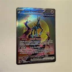Pokemon TCG Iron Crown ex 206/162 SV05 Temporal Forces Hyper Rare Holo EN - Image 1