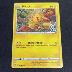 Pokemon GALAXY PIKACHU SWSH153 HOLO BLACK STAR PROMO HOLIDAY CALENDAR 2022 LP - Image 1