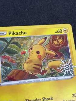 Pokemon GALAXY PIKACHU SWSH153 HOLO BLACK STAR PROMO HOLIDAY CALENDAR 2022 LP - Image 4