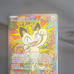 The Pokemon Company Meowth GX Full Art Holo Basic 170 HP Pokemon Card - Image 1