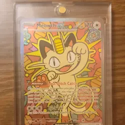 The Pokemon Company Meowth GX Full Art Holo Basic 170 HP Pokemon Card - Image 2