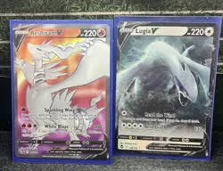 Lugia V Reshiram V Lot Of 2 Pokemon Cards 2022 Full Art 🔥 - Image 1