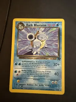 Pokemon TCG Dark Blastoise 20/82 Rare Non-Holo Card - Image 1