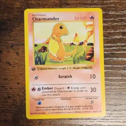 The Pokemon Company Charmander 1st Edition Base Set Shadowless 46/102 50 HP - Image 1