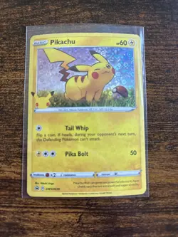 Pokemon TCG Pikachu SWSH039 Holo Card General Mills Promo 25th Anniversary “LP” - Image 1